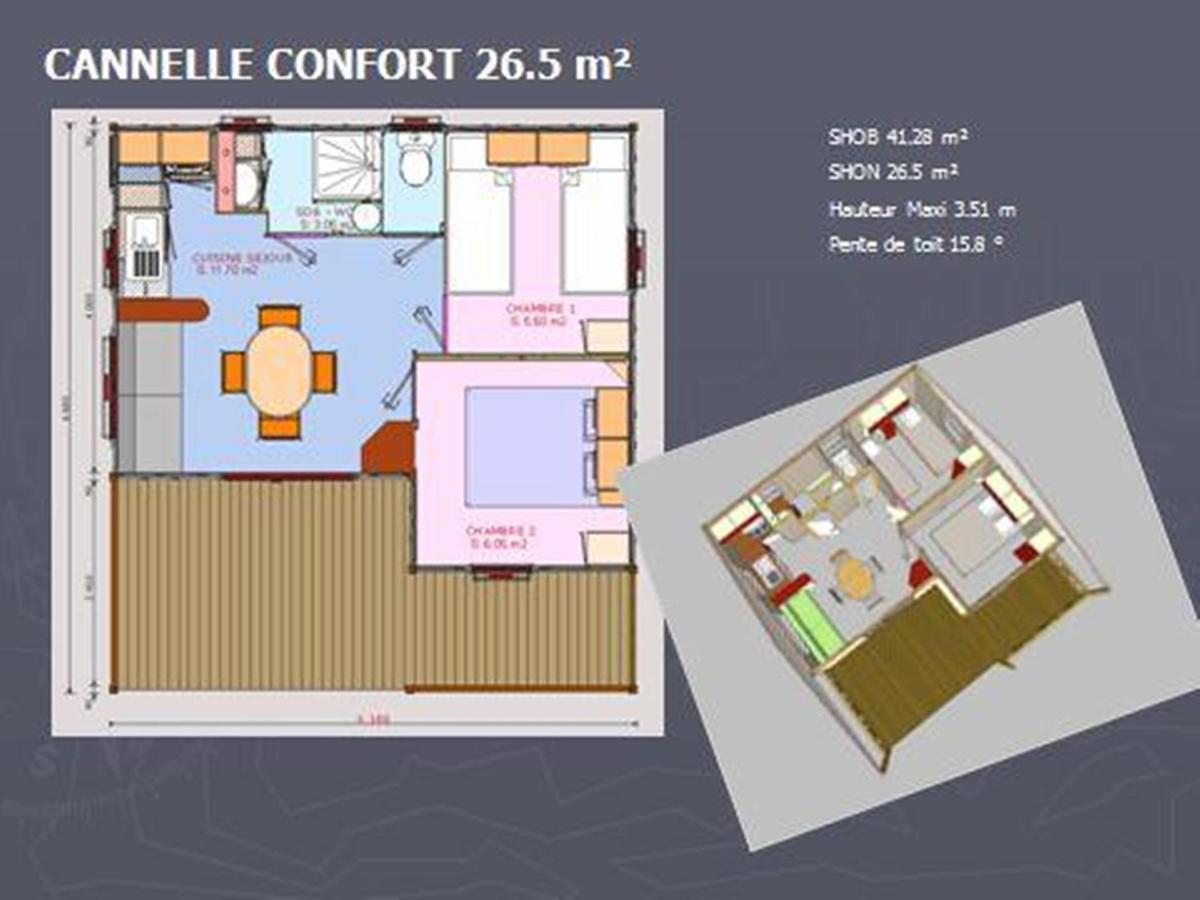 Camping Le Sorlut Cozes 部屋 写真